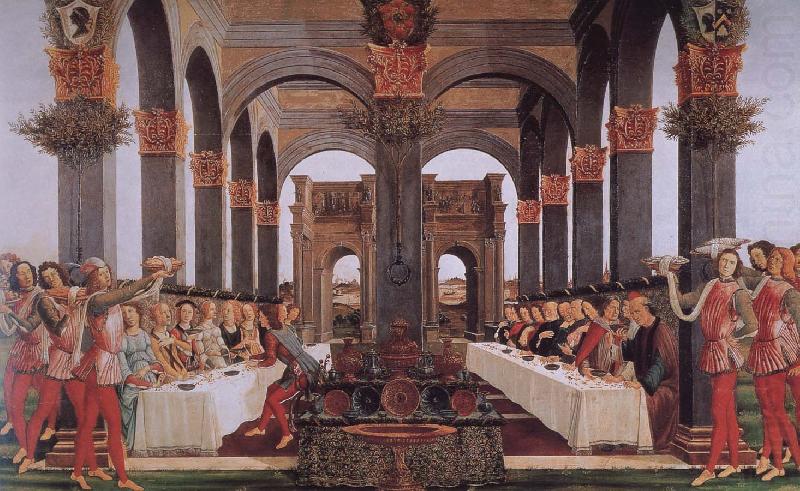 Sandro Botticelli The story of the wedding scene china oil painting image